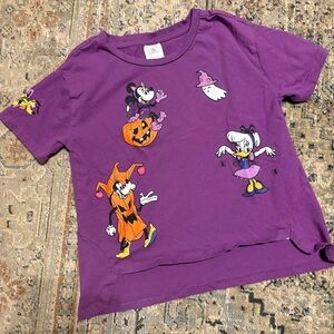 Vintage Purple Disney Halloween Graphic T-Shirt
